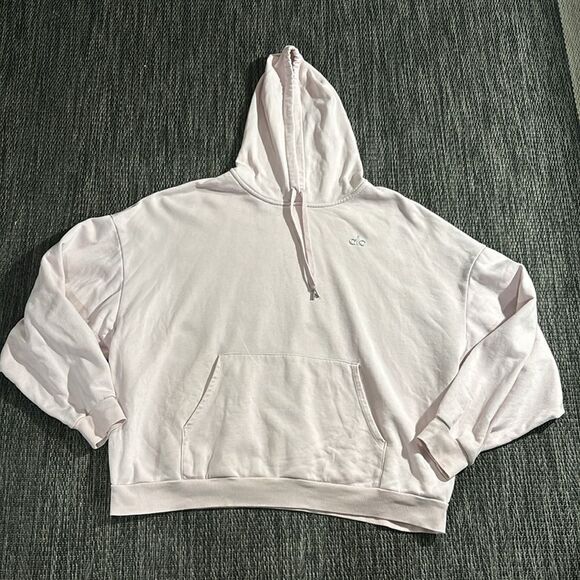 Alo Accolade hoodie in ballet pink - Picture 1 of 6